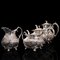 Antique English Silver-Plated Tea Service, 1900s, Set of 4 11