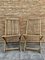 Cunard Line Teak Slat Back Deck Folding Chair from Scan Com, 1960s, Set of 2 2