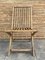 Cunard Line Teak Slat Back Deck Folding Chair from Scan Com, 1960s, Set of 2, Image 5