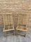 Cunard Line Teak Slat Back Deck Folding Chair from Scan Com, 1960s, Set of 2 1