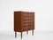 Mid-Century Danish Chest of 6 Drawers in Teak with Long Drawer Handle 2