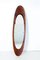 Oval Mirror with Teak Frame by Campo E Graffi, Italy 2