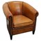 Club chair vintage in pelle color cognac, Paesi Bassi, Immagine 1