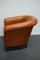 Fauteuil Vintage Cognac en Cuir, Pays-Bas 4