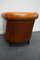 Club chair vintage in pelle color cognac, Paesi Bassi, Immagine 6