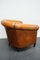 Fauteuil Vintage Cognac en Cuir, Pays-Bas 7