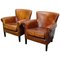 Fauteuils Vintage en Cuir Cognac, Pays-Bas, Set de 2 1