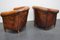 Vintage Dutch Cognac Colored Leather Club Chairs, Set of 2, Image 6