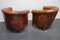 Vintage Dutch Cognac Colored Leather Club Chairs, Set of 2, Image 7