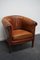 Fauteuil Vintage Cognac en Cuir, Pays-Bas 3