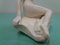 Art Deco Ceramic Sculpture of Nude Woman Sitting, 1940s 3
