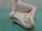 Art Deco Keramikskulptur von Nude Woman Sitting, 1940er 3