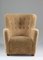 Fauteuil Mid-Century Scandinave en Peau de Mouton 5