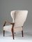 Mid-Century Scandinavian Sheepskin Lounge Chair 4