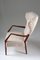 Mid-Century Scandinavian Sheepskin Lounge Chair 3