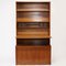 Vintage Teak Bookcase with Desk Section, 1960s 3