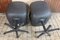 Black Leather Office Chairs, Set of 2 6