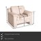 Flex Plus Sessel aus Cremefarbenem Leder von Ewald Schillig 2