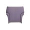 Maralunga Purple Armchair and Ottoman from Cassina, Set of 2, Image 11