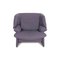 Maralunga Purple Armchair and Ottoman from Cassina, Set of 2, Image 9