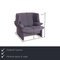 Fauteuil et Ottomane Maralunga Violet de Cassina, Set de 2 2