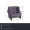 Maralunga Purple Armchair and Ottoman from Cassina, Set of 2, Image 2