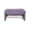 Maralunga Purple Armchair and Ottoman from Cassina, Set of 2, Image 18