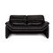 Black Leather Sofa by Hans Kaufeld for de Sede 1