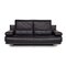 6500 Dark Blue Leather Sofa by Rolf Benz 12