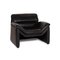 Black Leather Armchair by Hans Kaufeld for de Sede, Image 1