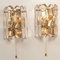 Palazzo Light Fixtures in Gilt Brass and Glass by J. T. Kalmar, 1970s, Set of 7 20