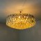 Large Palazzo Chandelier in Gilt Brass and Glass from Kalmar, Austria, 1970s 12