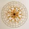 Large Palazzo Chandelier in Gilt Brass and Glass from Kalmar, Austria, 1970s, Image 10