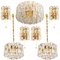 Large Palazzo Chandelier in Gilt Brass and Glass from Kalmar, Austria, 1970s 18