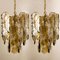 Large Ceiling Lamps in Citrus Swirl Smoked Glass, Austria, 1969, Set of 2 7