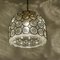 Circle Iron and Bubble Glass Chandelier from Limburg 11