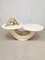 Mid-Century Italian Travertine & Marble Coffee Table 1