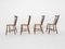 Teak Spindle Back Chairs by Yngve Ekstrom for Nesto, 1950s, Set of 4, Image 4