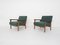 Scandinavian Teak Armchairs with New Green Upholstery, 1960s 5