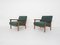 Scandinavian Teak Armchairs with New Green Upholstery, 1960s, Image 5