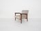 Scandinavian Teak Armchair with New Beige Upholstery, 1960s, Image 6