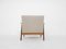 Scandinavian Teak Armchair with New Beige Upholstery, 1960s, Image 4
