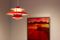 Lampe à Suspension PH5 Rouge par Poul Henningsen pour Louis Poulsen 5