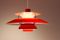 Red PH5 Pendant by Poul Henningsen for Louis Poulsen, Immagine 1