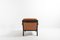 Vintage Scandinavian Design Lounge Chair in Cognac Leather, 1970s, Image 4