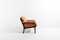 Vintage Scandinavian Design Lounge Chair in Cognac Leather, 1970s, Image 2