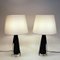 Black Glass RD1323 Table Lamp by Carl Fagerlund for Orrefors, Sweden, 1960s, Set of 2 7