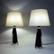 Black Glass RD1323 Table Lamp by Carl Fagerlund for Orrefors, Sweden, 1960s, Set of 2, Image 5