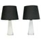 White Glass RD1566 Table Lamps by Carl Fagerlund for Orrefors, Sweden, 1960s, Set of 2 1