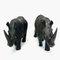 Vintage Wooden Rhinos, 1940s, Set of 2 3